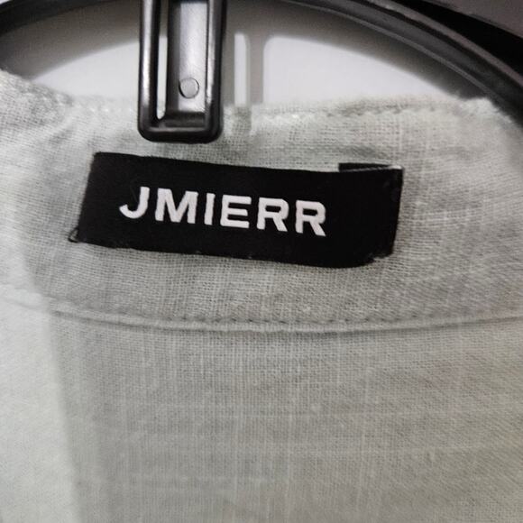 JMIERR Men's XXXL Green Casual Shirt 100% Cotton Beachy Coastal Wedding Henley - Picture 4 of 13